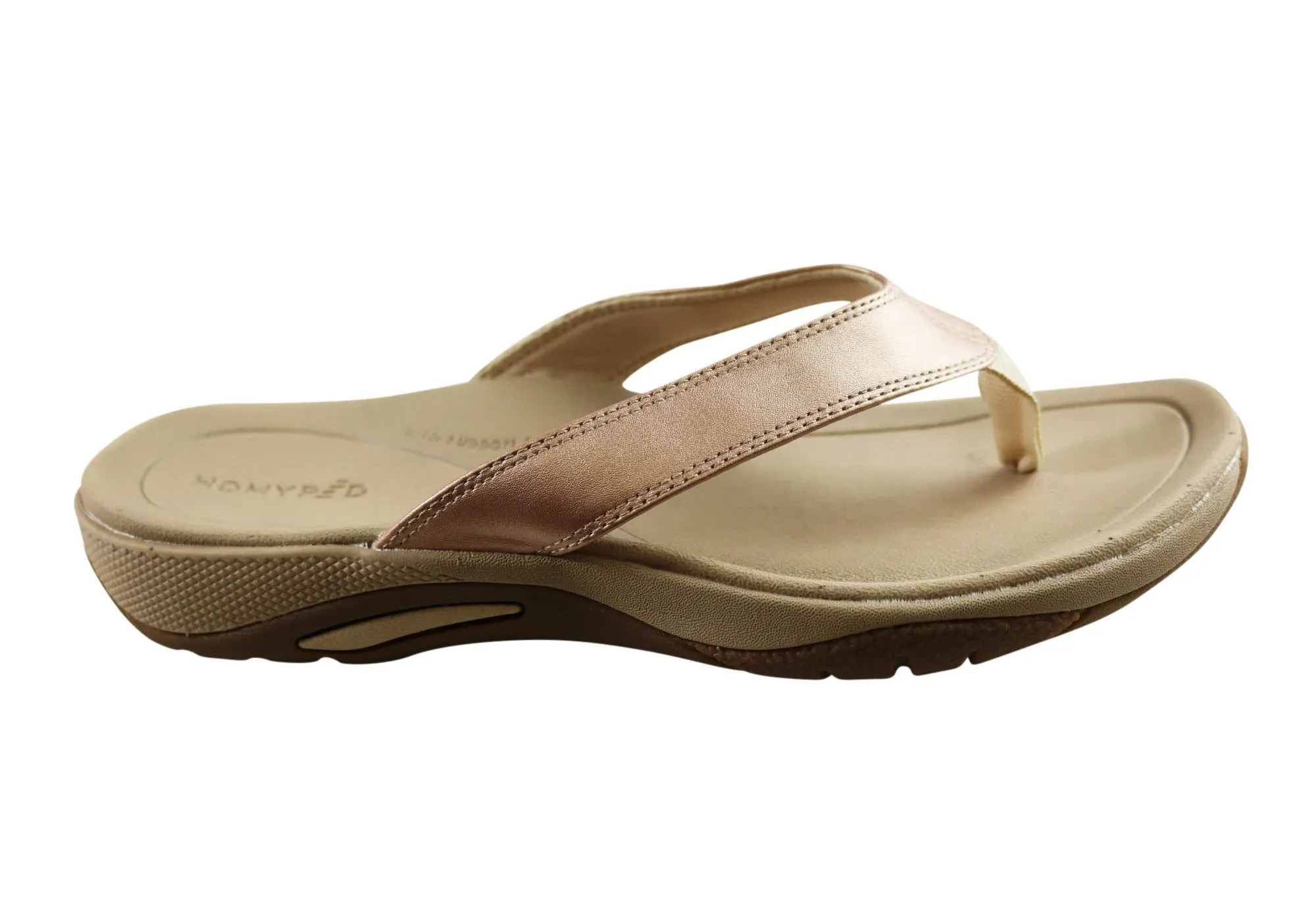 Homyped Inlet Womens Comfortable Supportive Thongs Sandals Practical Design Comfortable Travel Footwear
