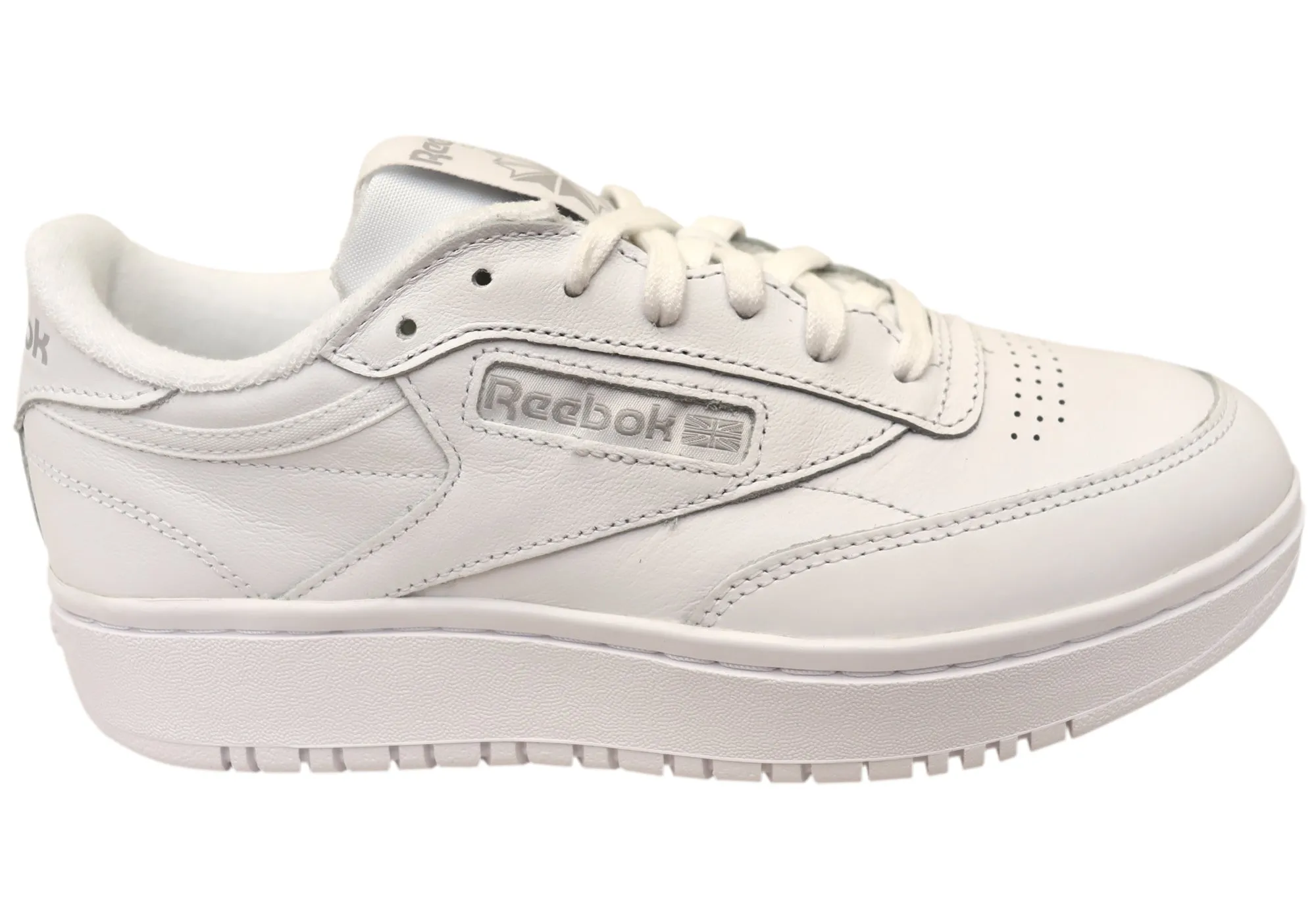 Reebok Club C Double Womens Leather Comfortable Sneakers Morning Ready