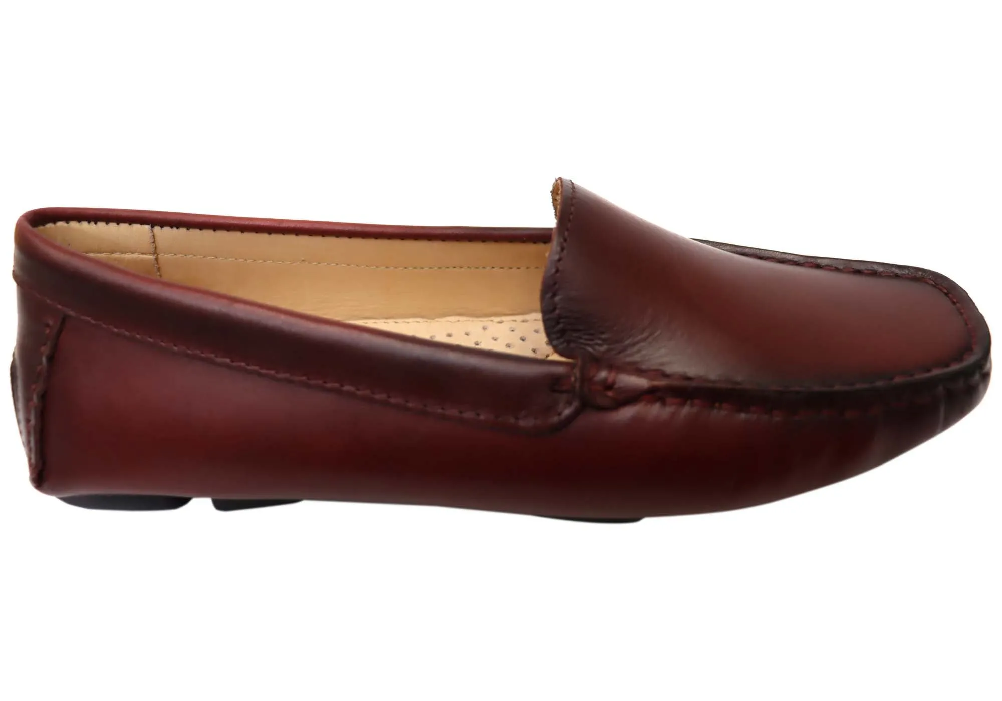 Savelli Linda Womens Comfort Leather Loafer Shoes Made In Brazil Lightweight Walk Storm Hike