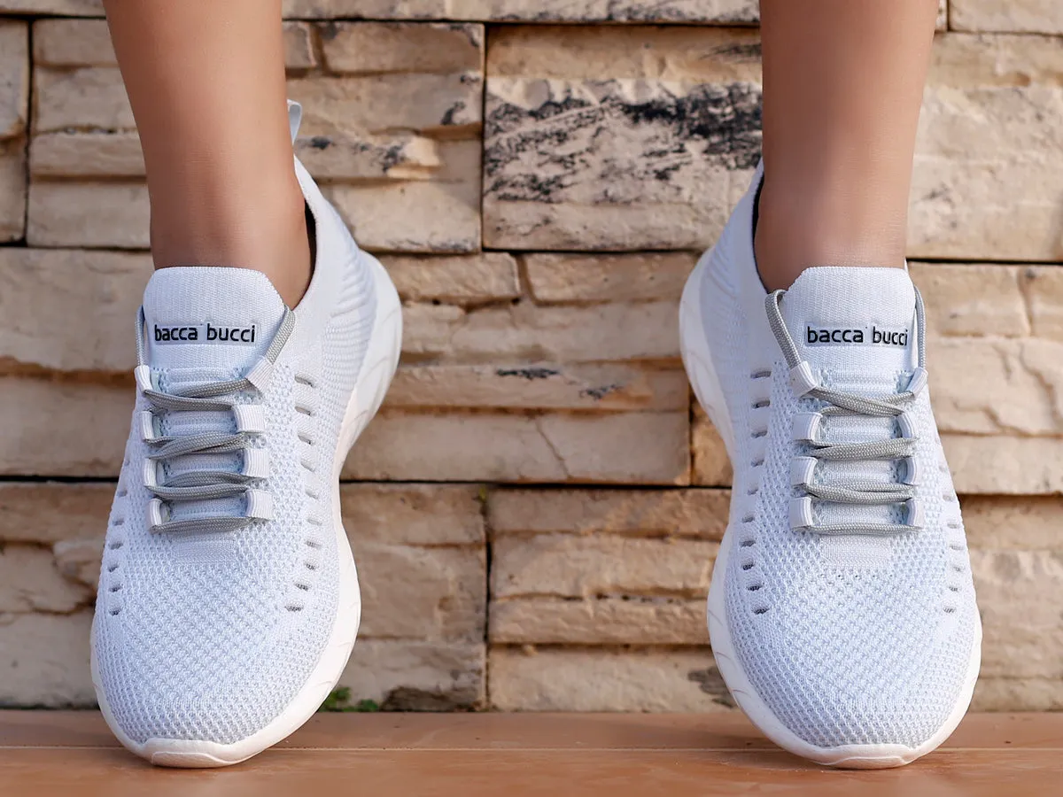 Cold Tone Good Traction Bacca Bucci FISHJET Women Walking Shoes | Sky Blue Women Shoes for Gym, Training & Running