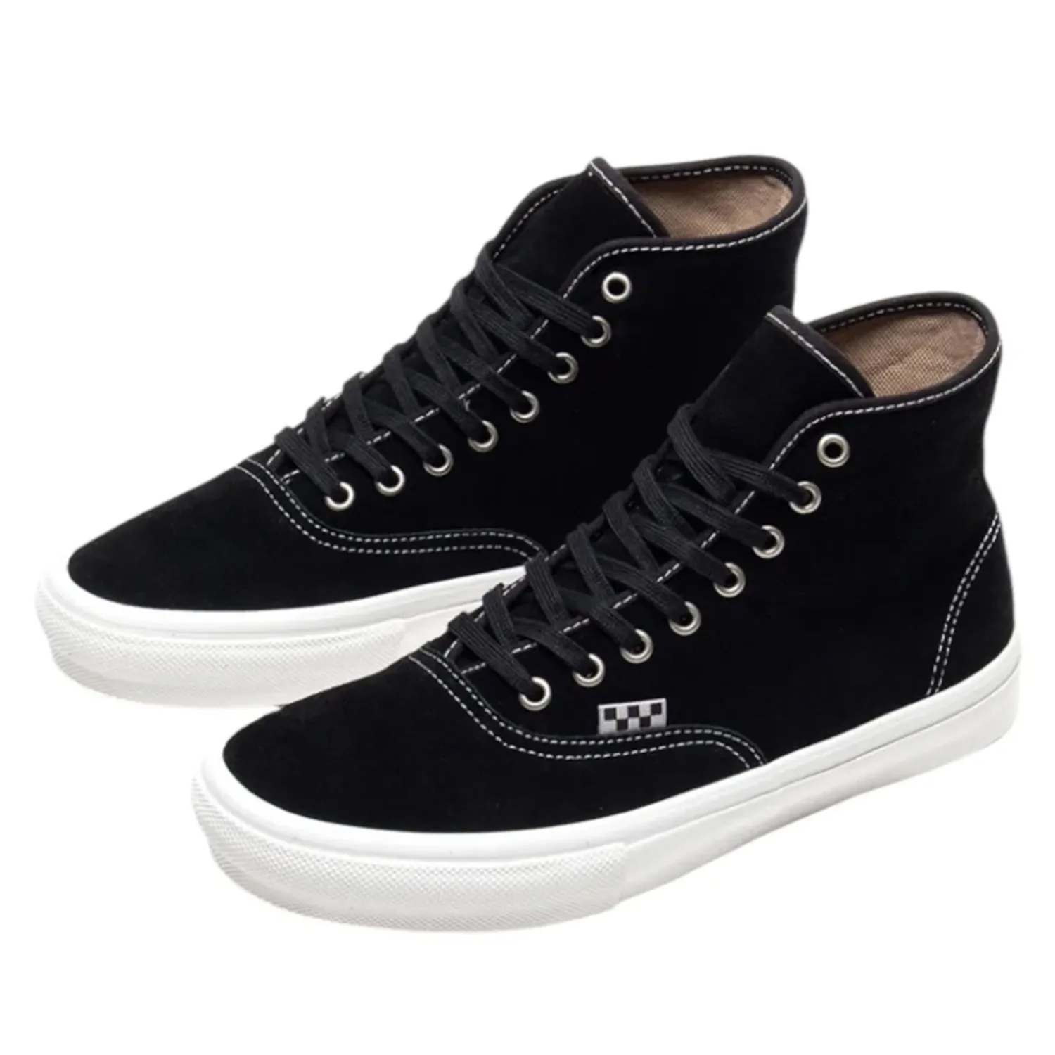 Office Smart Vans Skate Authentic High Black Suede