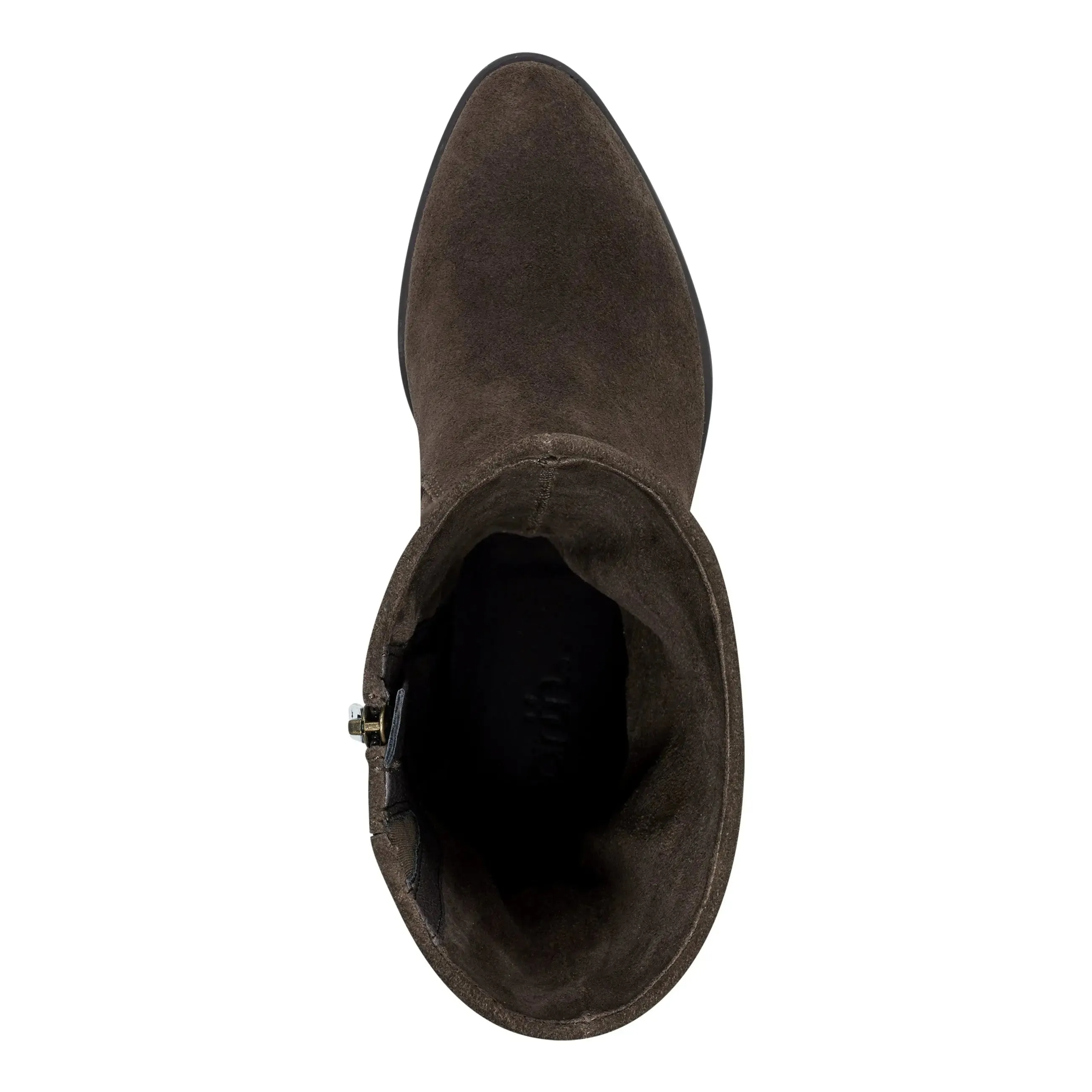 Vine Block Heel Almond Toe Casual Boots Celebrity Vibe