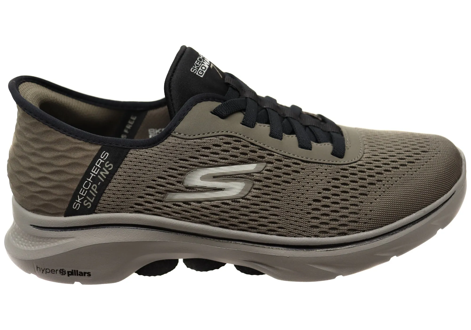 Weekend Casual Split Toe Flex Zone Skechers Mens Slip Ins GOwalk 7 Free Hand 2 Comfortable Shoes