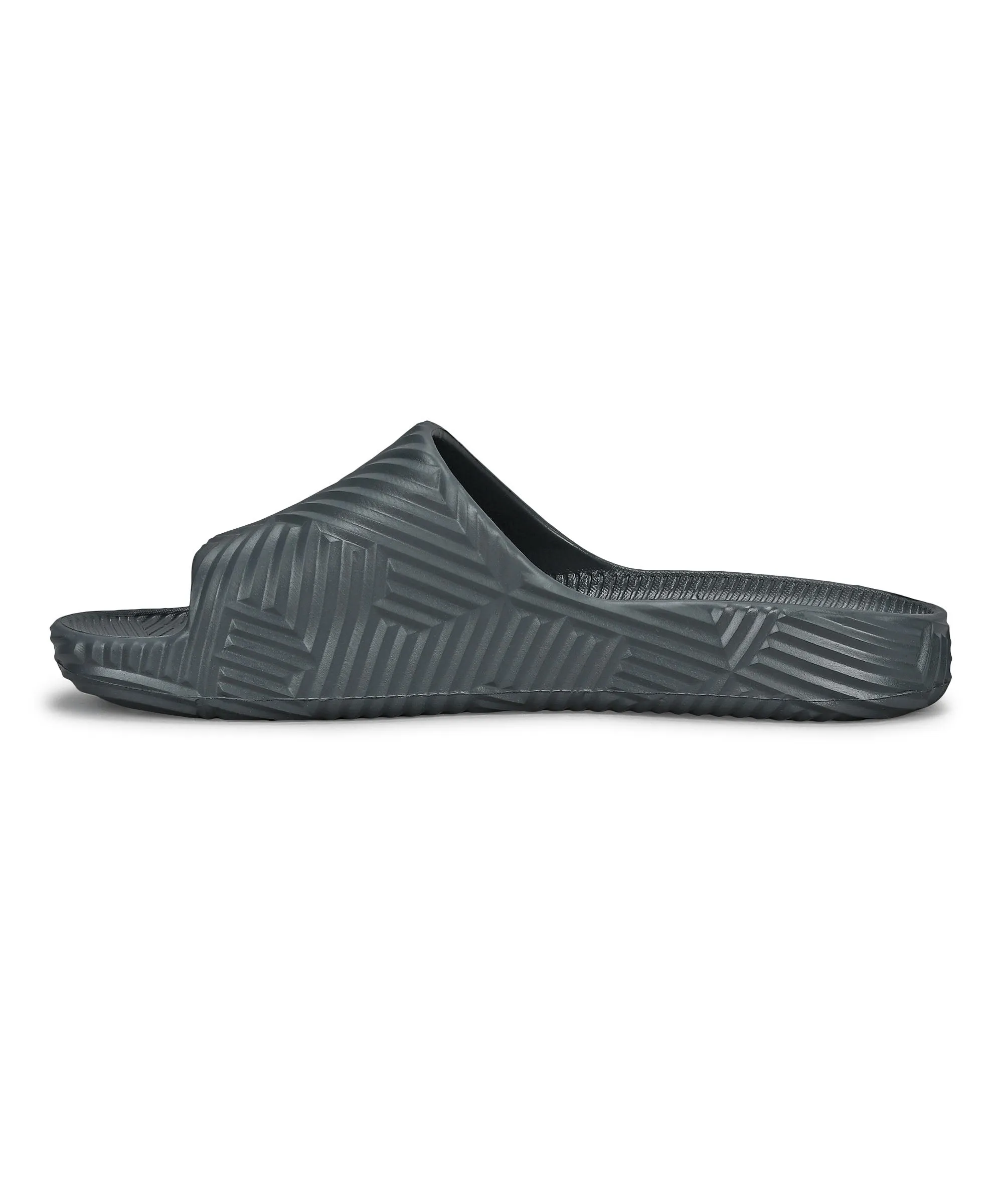 Paragon EVK10924G Men's Waterproof Grey Sliders with Comfortable Sole All Day Fit