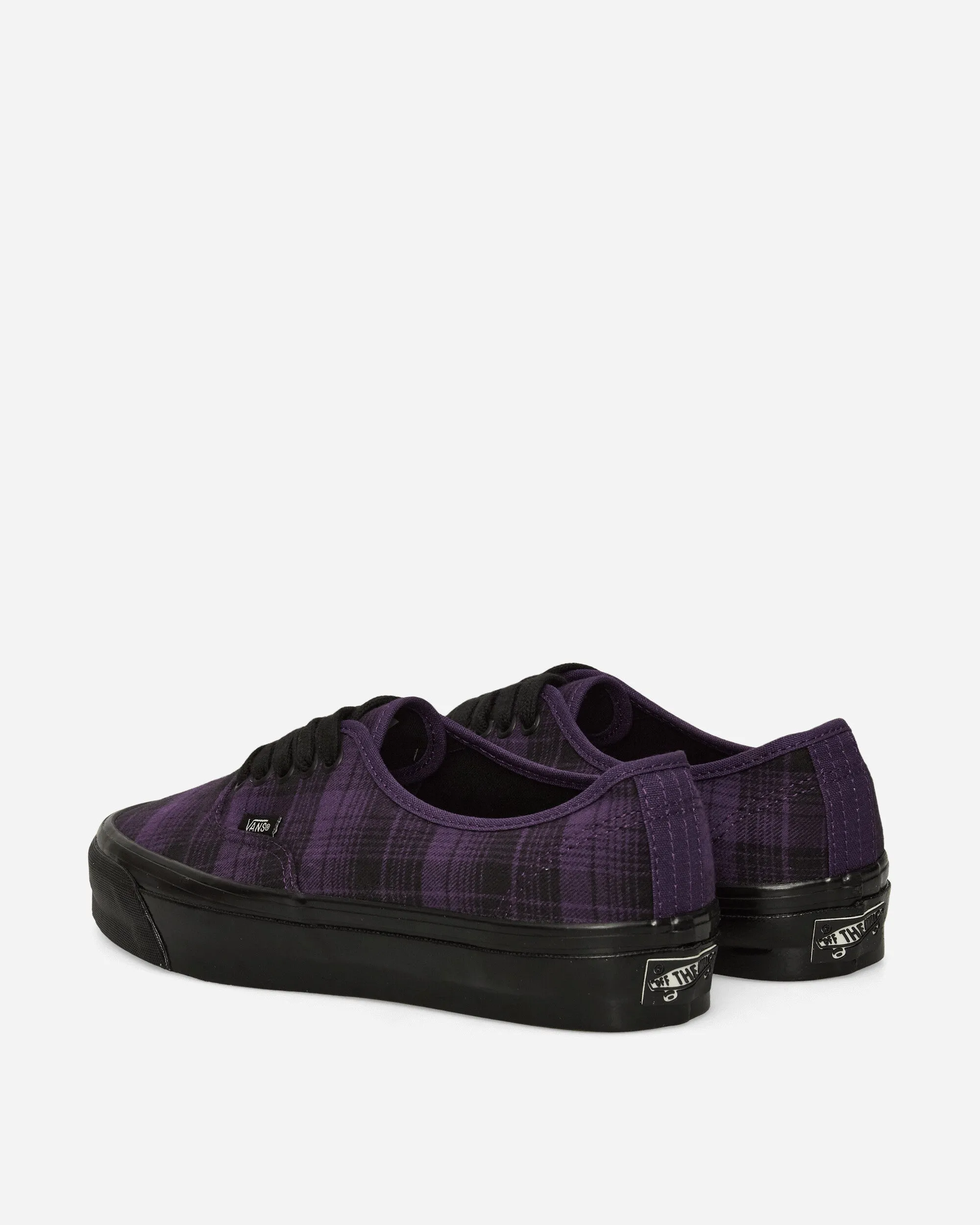 Authentic LX 44 Sneakers Purple Plaid Knitted Warm Festival Vibe