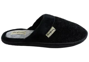 Comfort Zone Dearfoams Womens Samantha Chenille Closed Toe Scuff Slippers