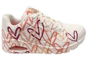 Skechers Womens X JGoldcrown Uno Spread The Love Shoes Fashion Step Step Fit
