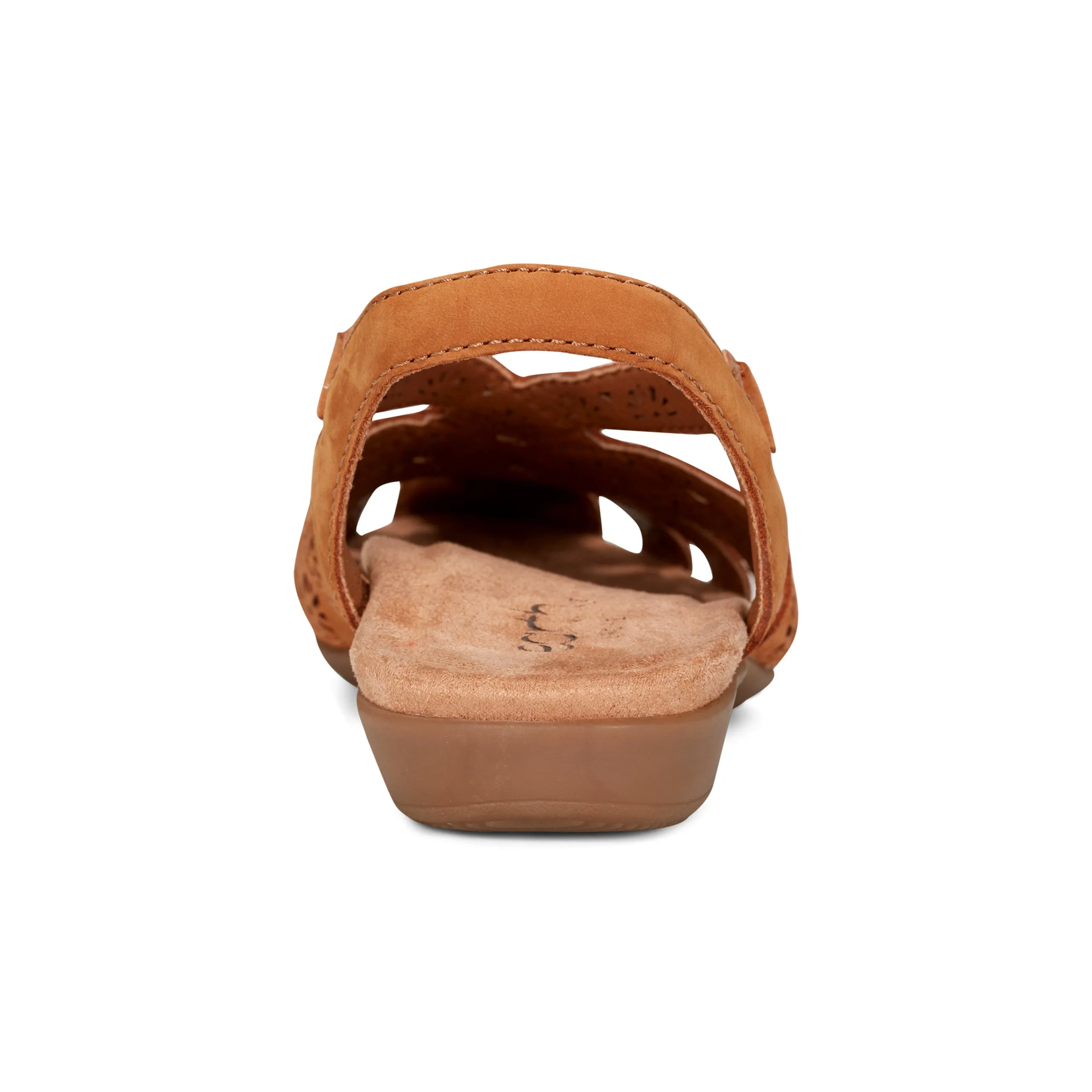 Wide toe box Briel Round Toe Casual Slingback Flat Sandals