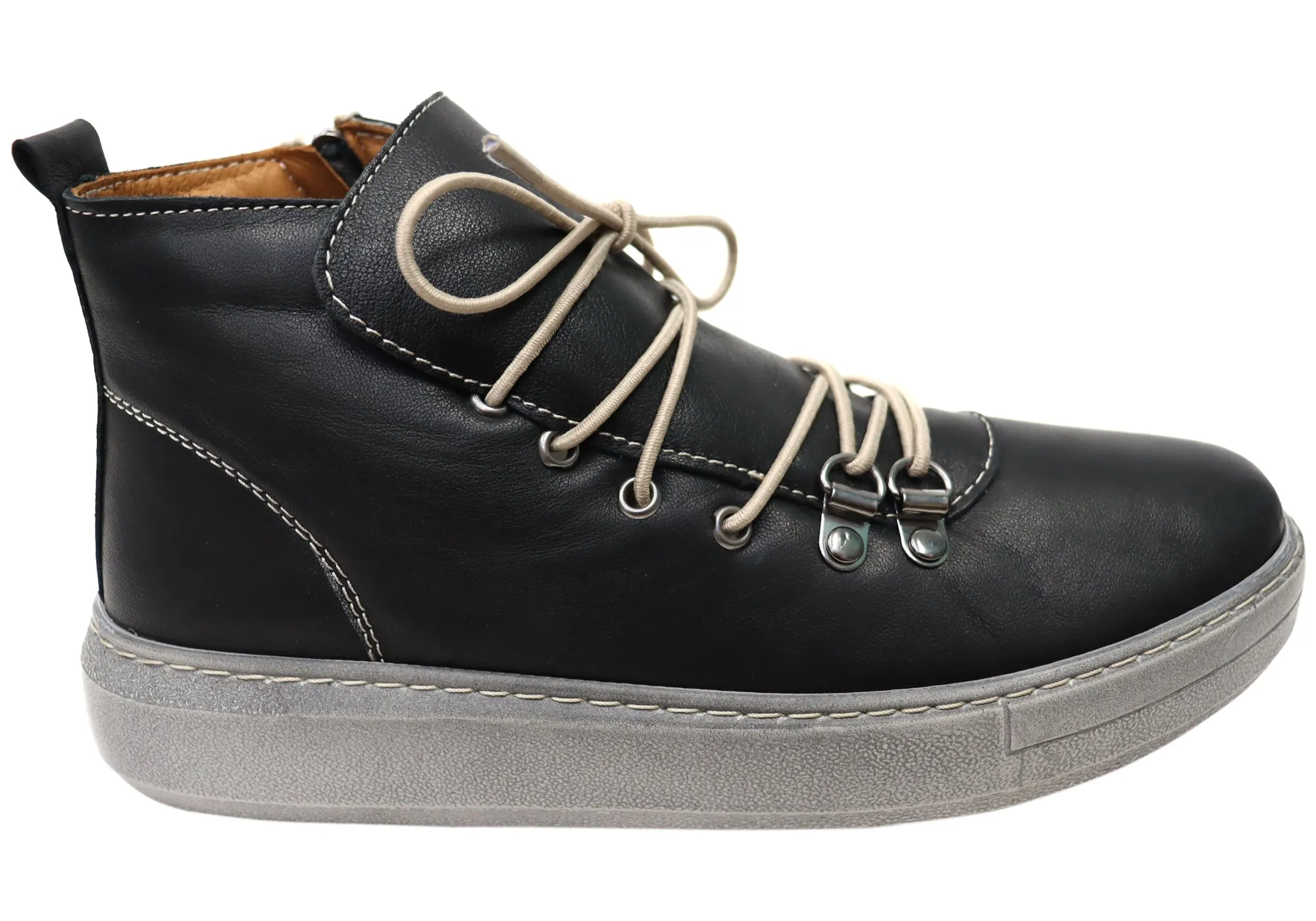 Urban Ready Orizonte Avalon Womens European Comfortable Leather Ankle Boots