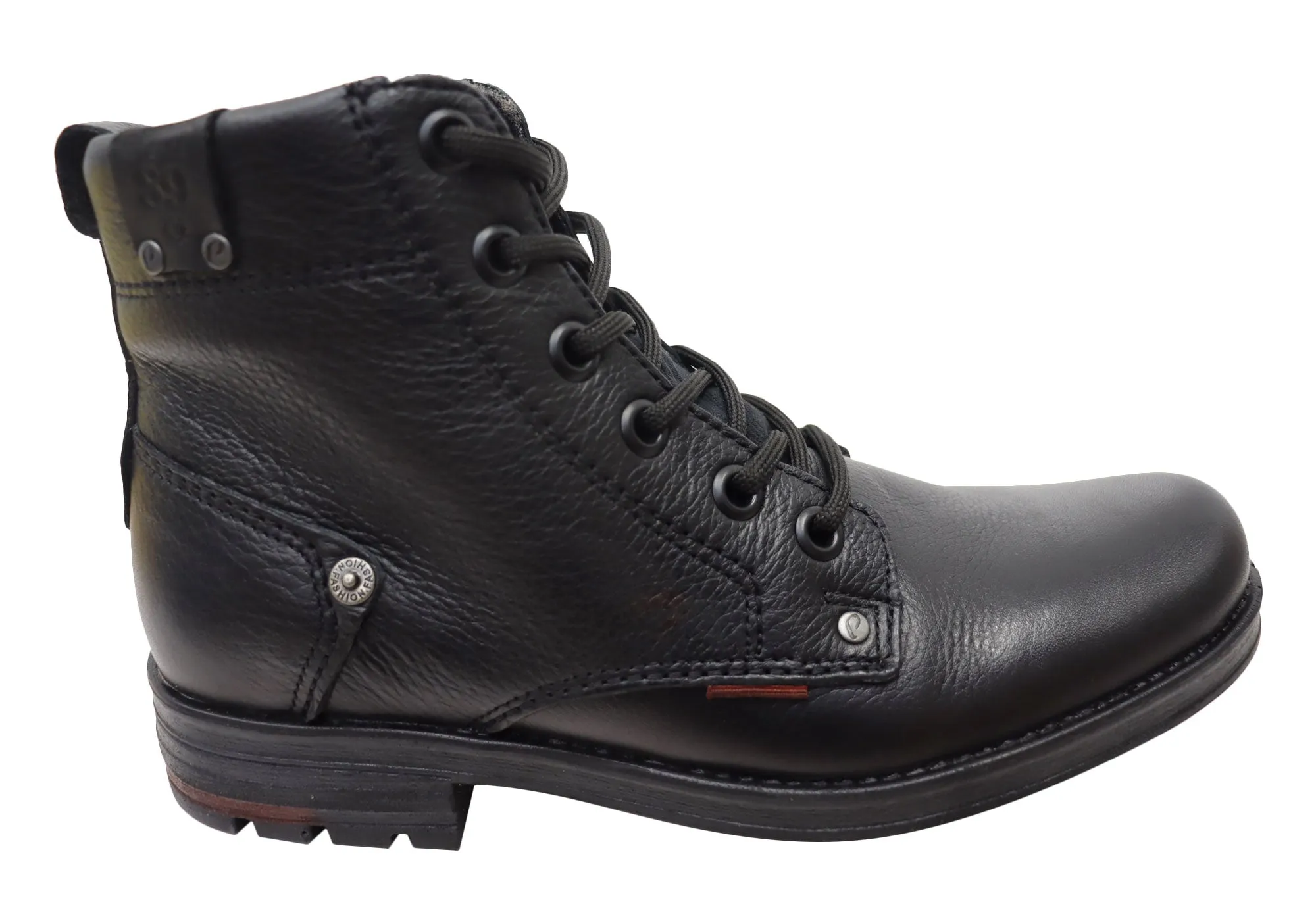 Pegada Brazen Mens Comfortable Leather Boots Made In Brazil Insulated Urban Commute Wind Barrier
