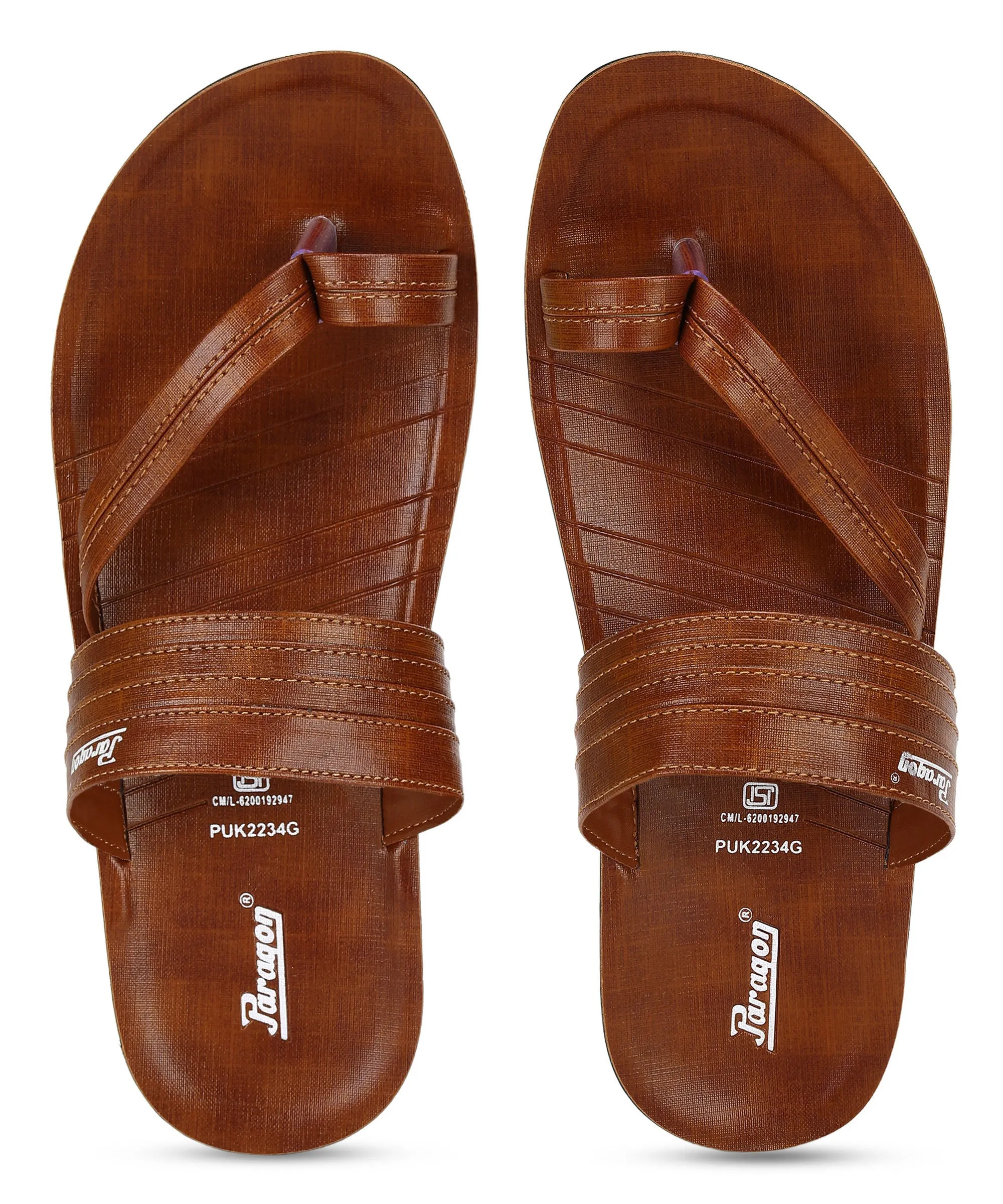 Paragon Men's Casual Slip-on Sandals for Men with Comfortable Sole Slim Profile