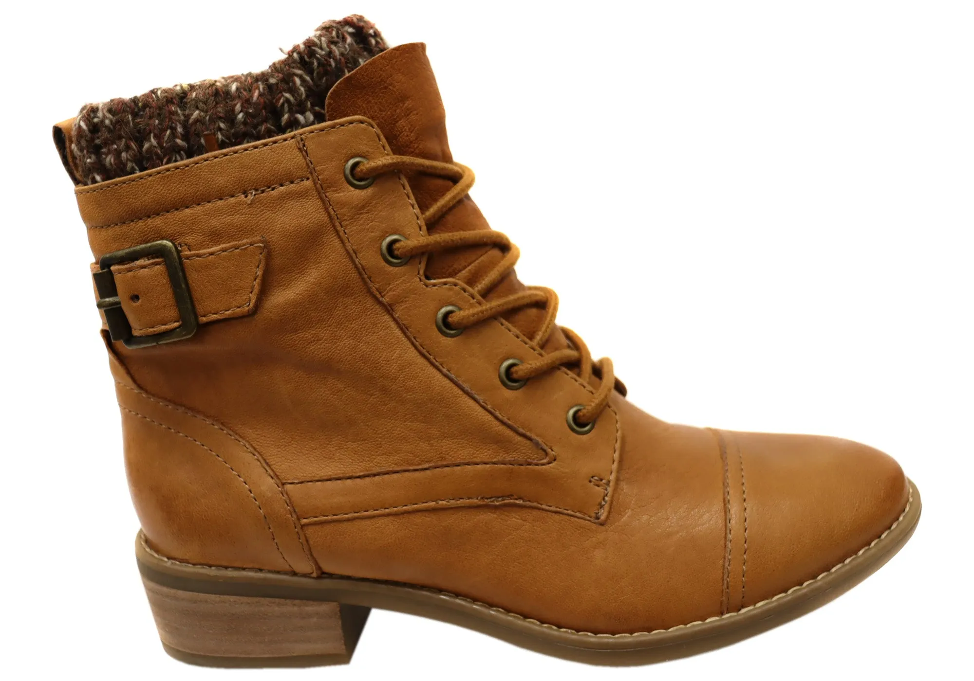 Comfortiva Cordelia Womens Comfortable Leather Ankle Boots Trail Support Eco Material Snow Trekker