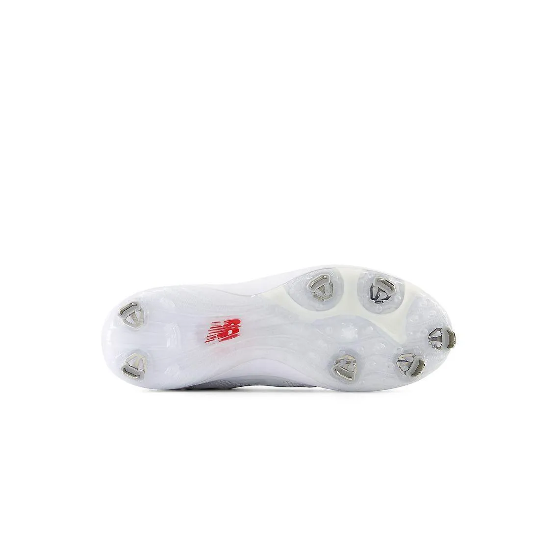 Style Goal Neutral Base New Balance Men's FuelCell 4040 V7 Mid-Metal Baseball Cleats - White / Rain Cloud - M4040TW7