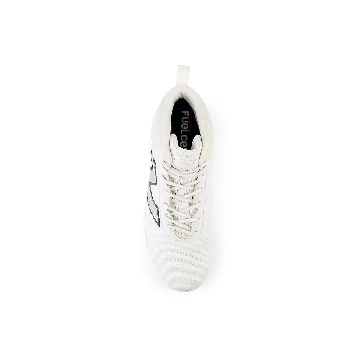 New Balance Men's FuelCell 4040 V7 Mid-Metal Baseball Cleats - White / Rain Cloud - M4040TW7 Ocean Walk