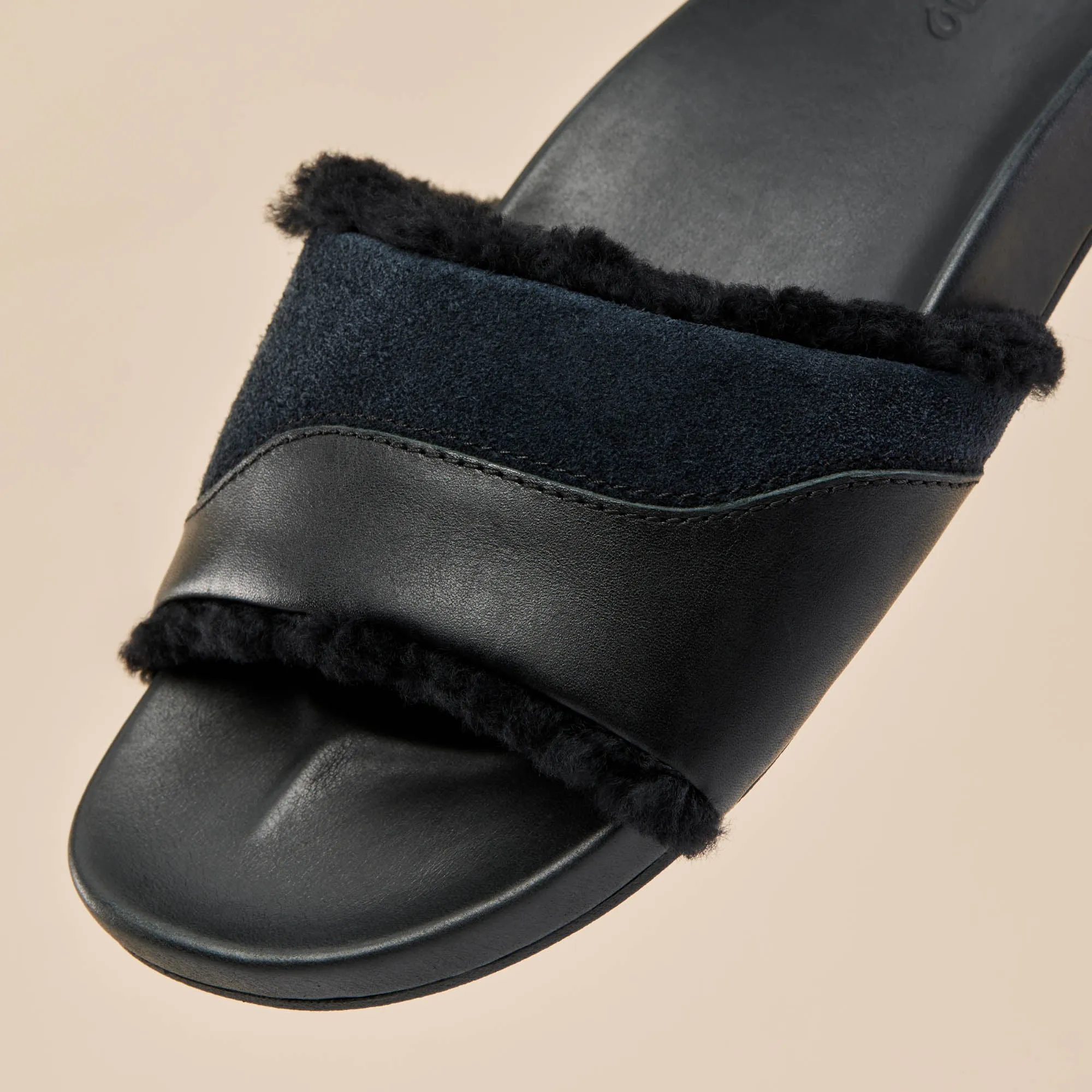 rubber Hala Slide - Black