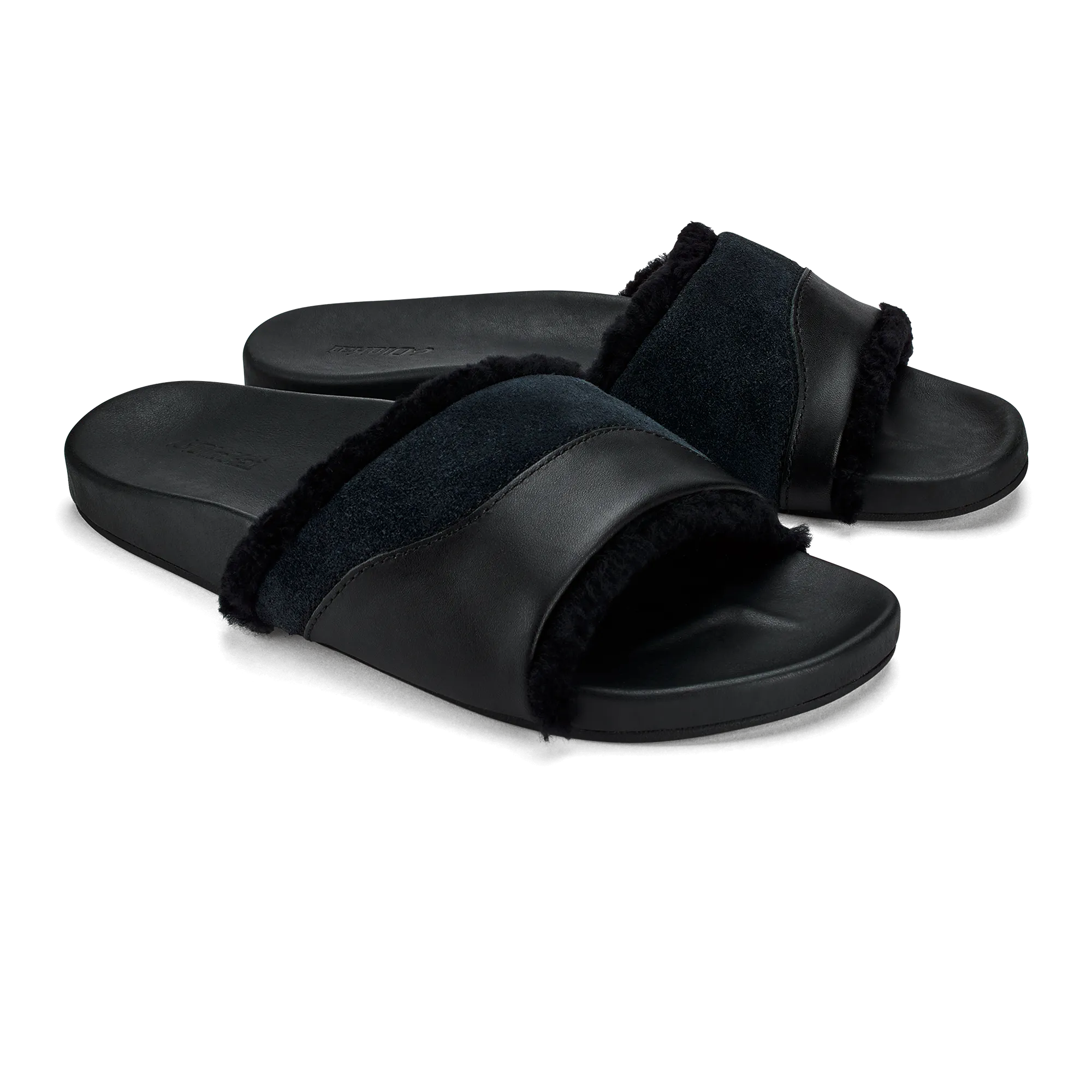 Hala Slide - Black Insole Cushion Fashionable Flats