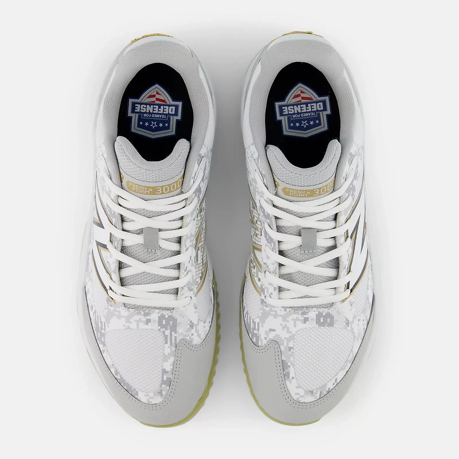 Kind Glow New Balance Men's Fresh Foam 3000 v7 Turf Baseball Shoes - Armed Forces - T3000AF7