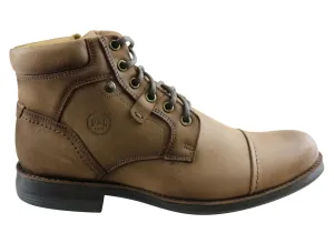 Comfortable Boots Protective Finish Winter Walker Ferricelli Ryan Mens Leather Lace Up Boots Made In Brazil