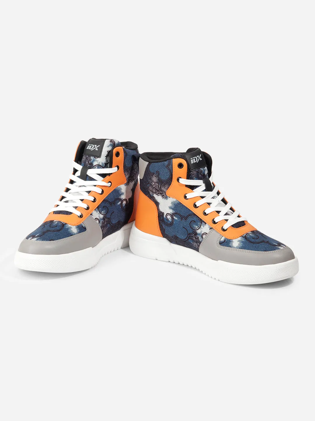 Men's Blue Graphic Print  Sneakers IX6018 Heat Relief Everyday Classic
