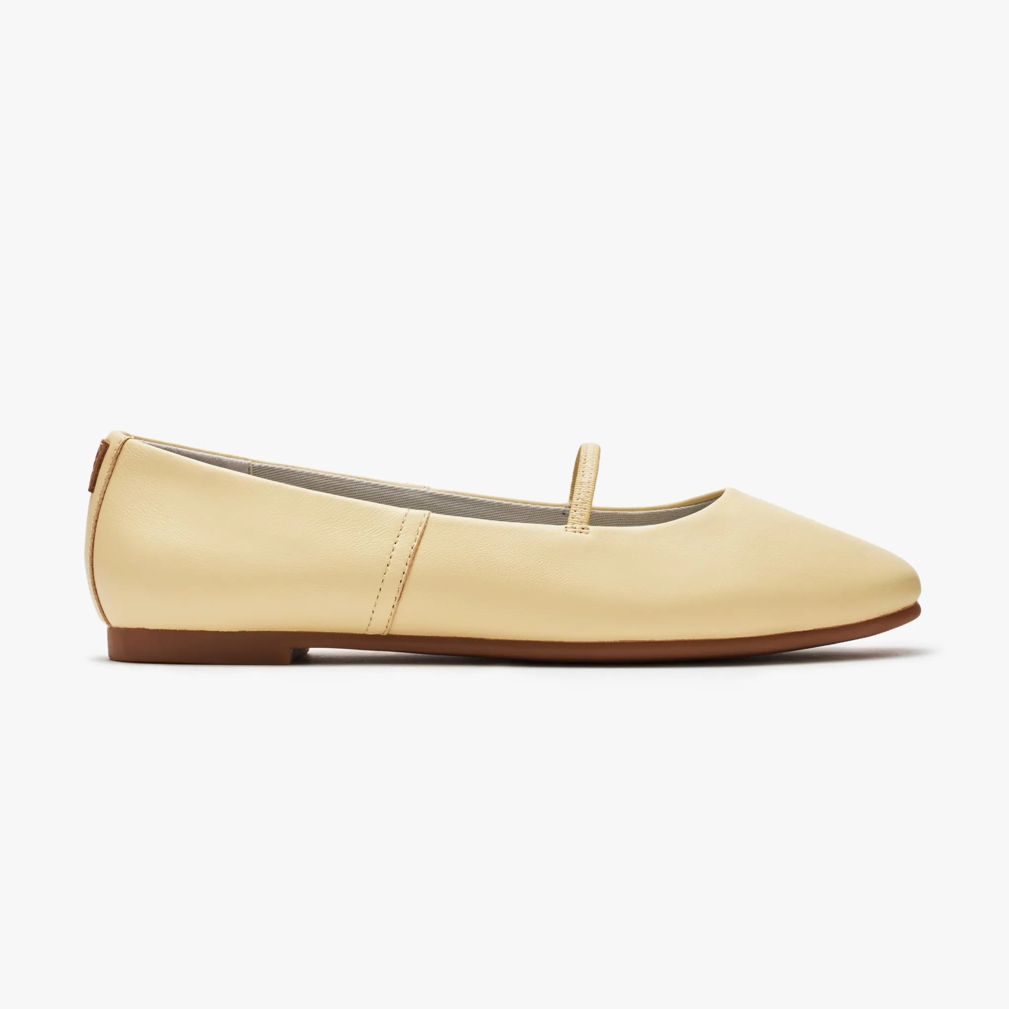 School Run Street Style Travel Flats - Lemon
