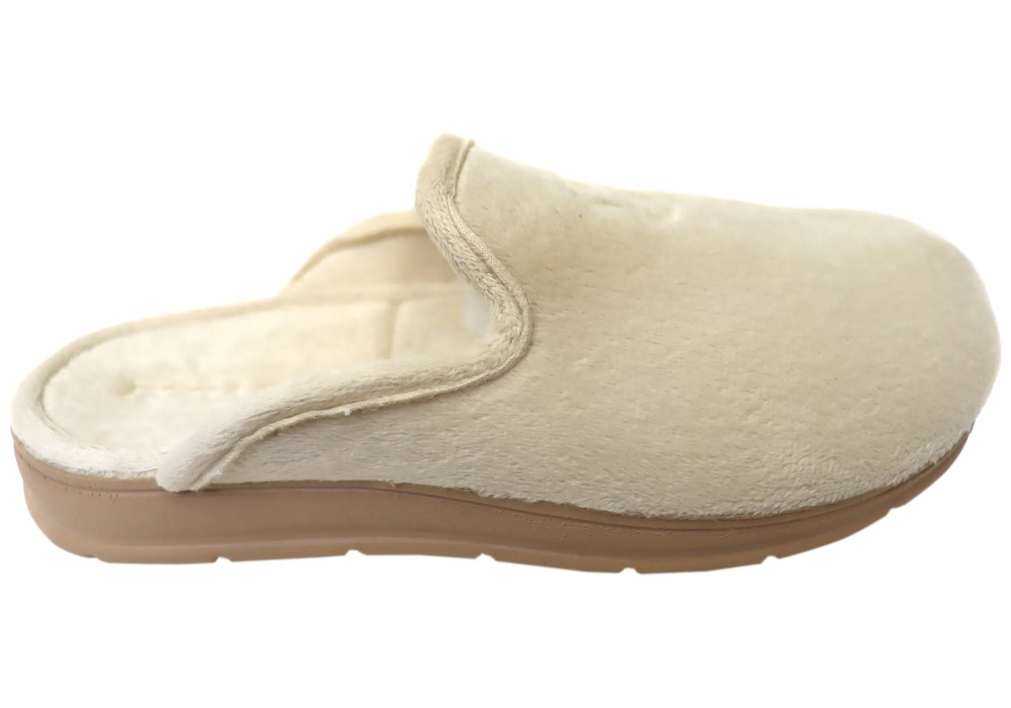 Pegada Mindy Womens Brazilian Closed Toe Open Back Comfort Slippers Heel Support Modern Features