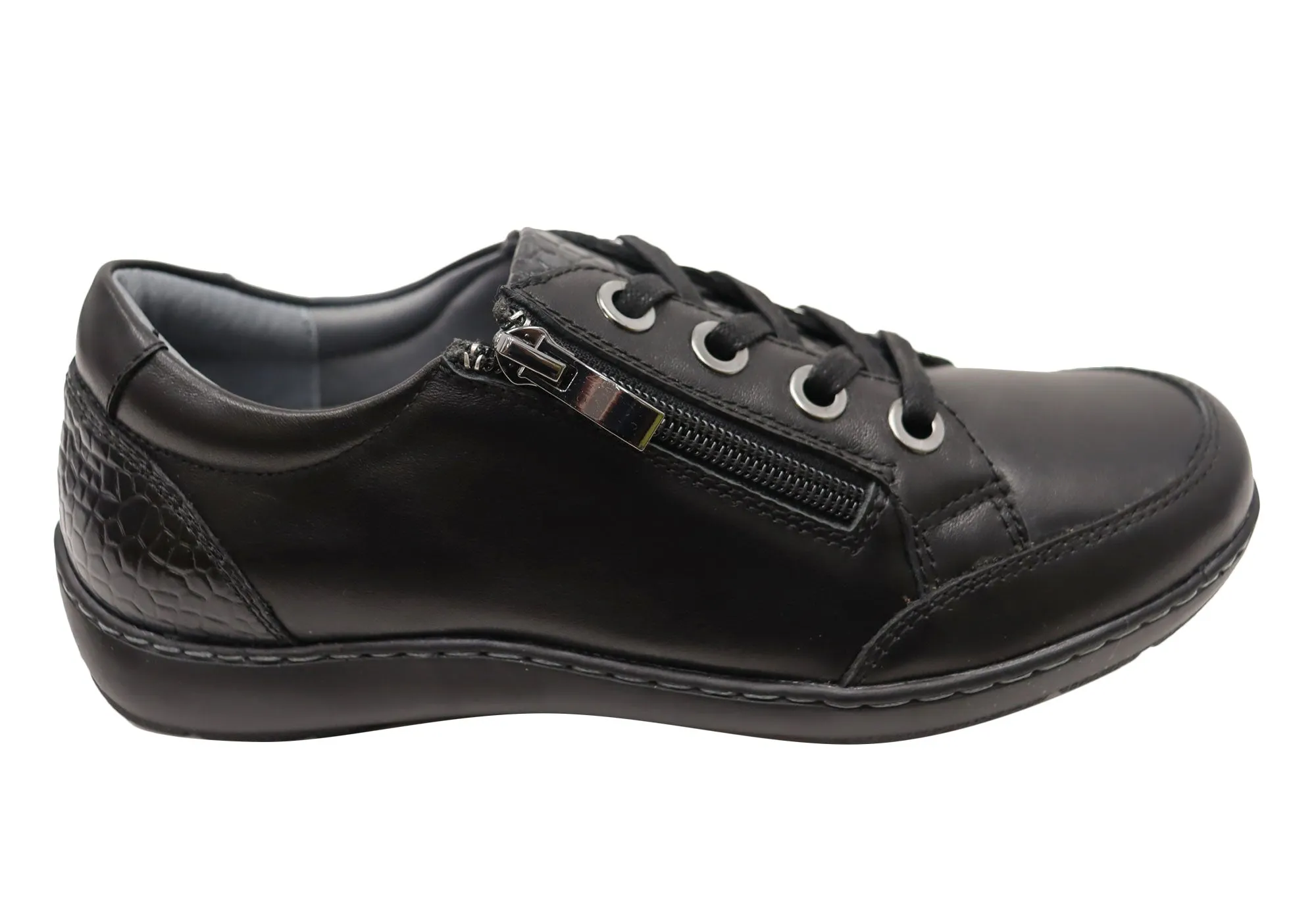 Scholl Orthaheel Wombat Womens Supportive Leather Comfort Shoes Wear Daily