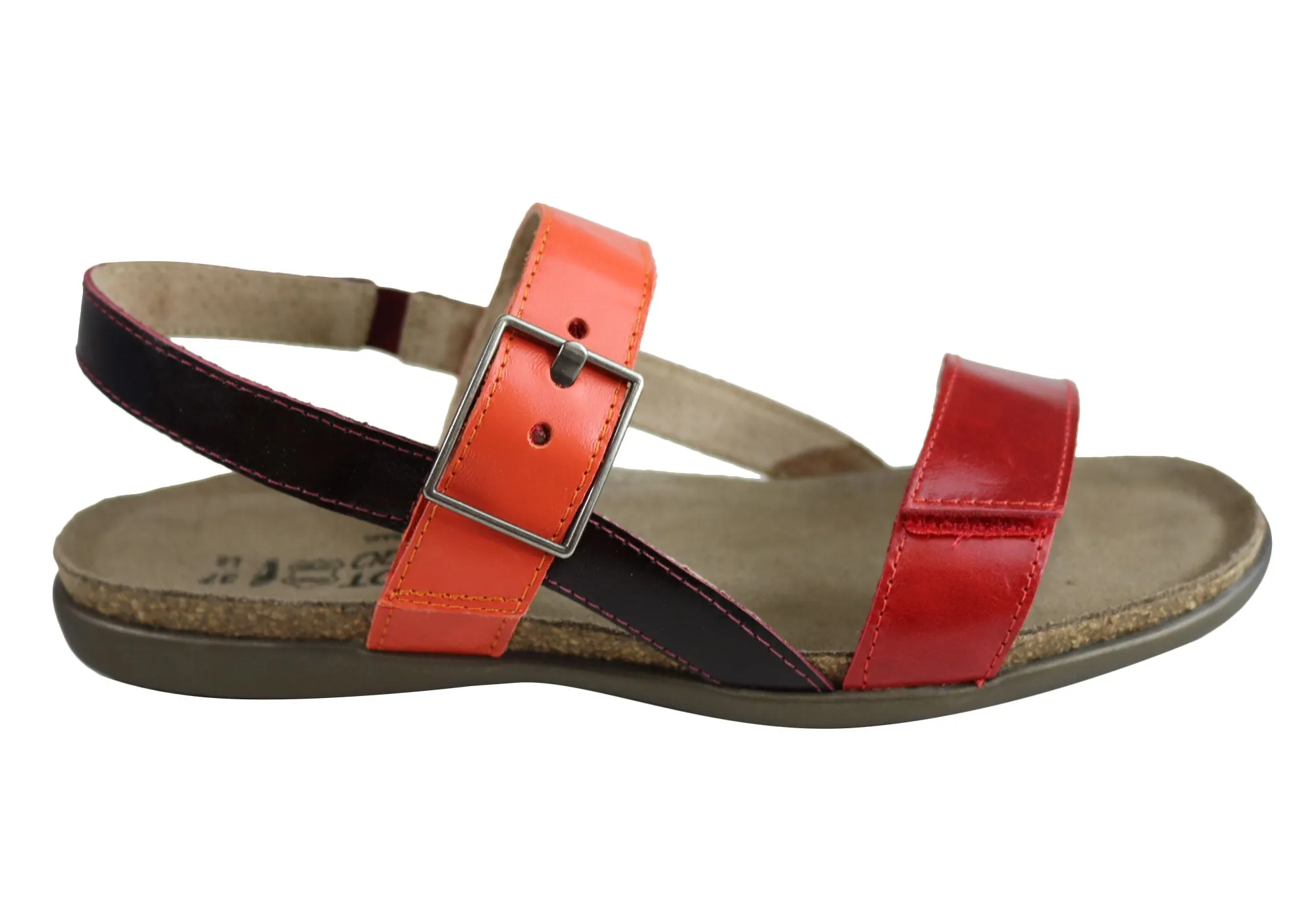 Naot Norah Womens Leather Comfortable Cushioned Supportive Sandals Canvas Upper All-Purpose Comfort