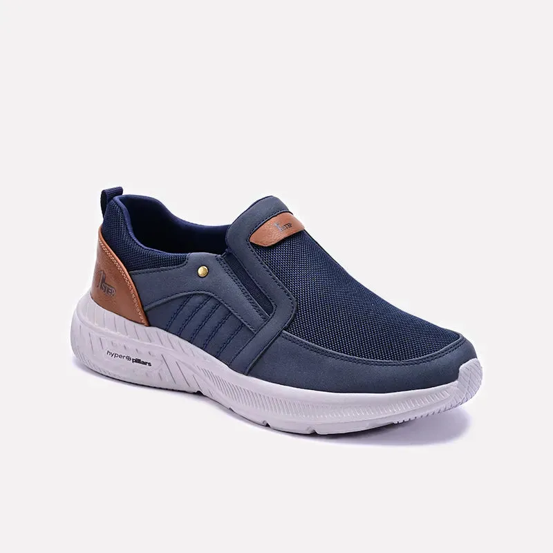 Blue Casual Slip On Sneakers 0120556 Optimal Flexibility Spring Bounce