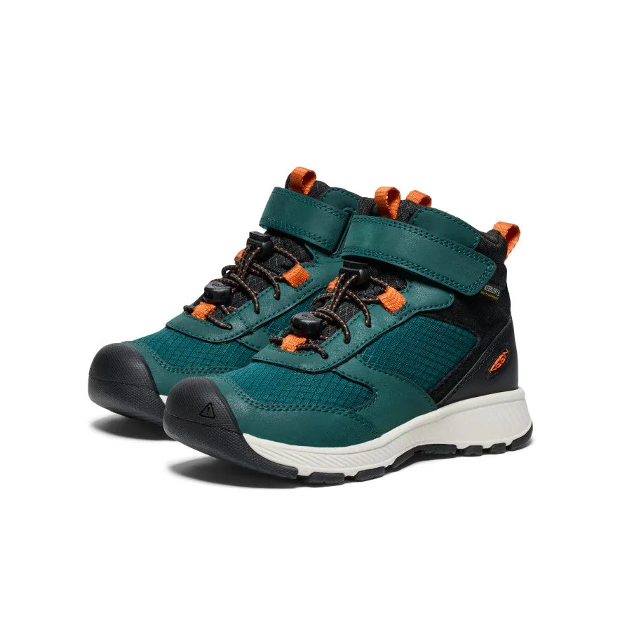 Little Kids' Skua Waterproof Boot  |  Ponderosa Pine/Gold Flame Comfort Lining Stylish Explorer Premium Comfort