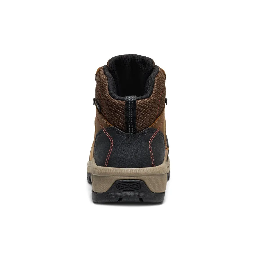 Women's Skokie Waterproof Work Boot (Carbon Toe)  |  Bison/Black Responsive Cushion Weekend Warriors