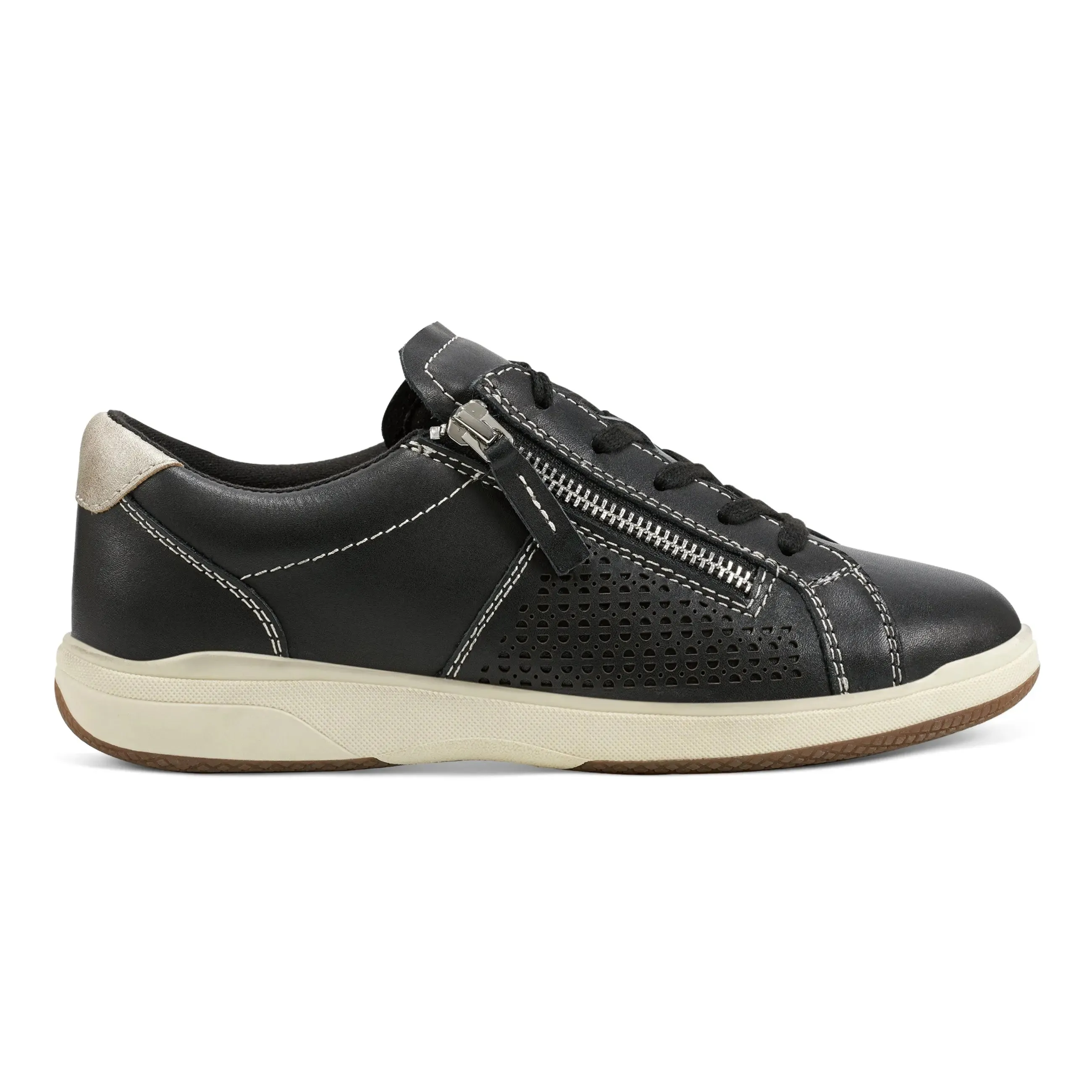 Hero Edge Earth Tone Netta Round Toe Casual Lace-up Sneakers