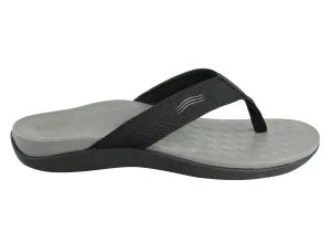 Scholl Orthaheel Wave II Womens Comfort Orthotic Thongs With Support Soft Walk