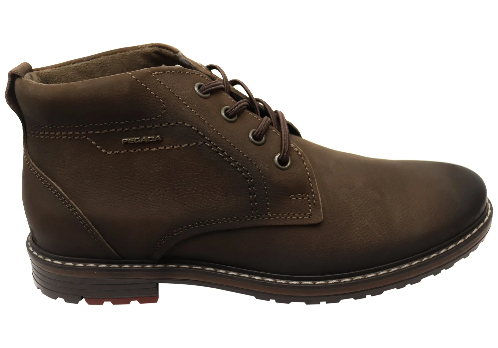 TPU Outsole Pegada Ross Mens Comfortable Leather Boots Made In Brazil