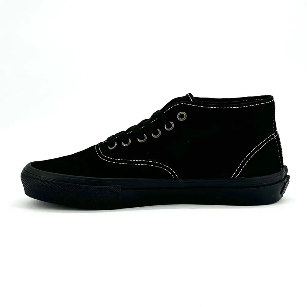 Classic Agile Fit Vans Skate Authentic Mid Blackout