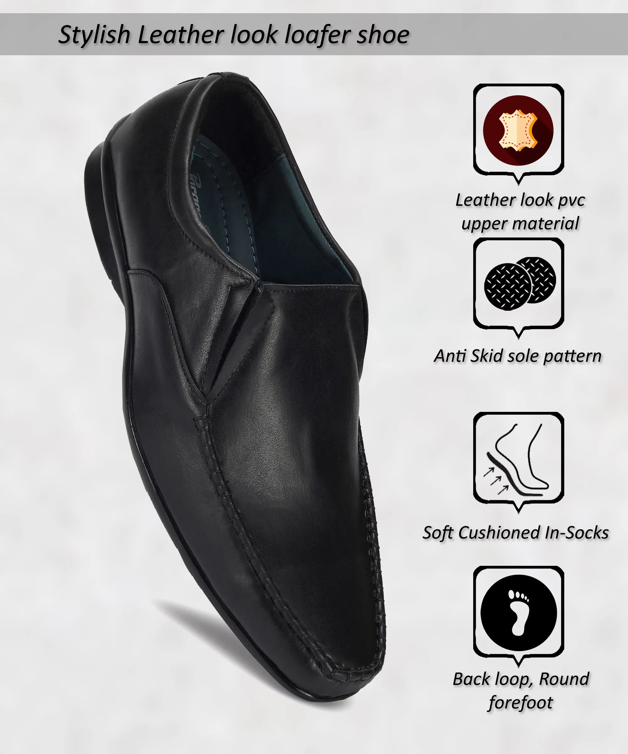 Silent Fit Leadership Summit Paragon  K11236G Men Formal Shoes | Corporate Office Shoes | Smart & Sleek Design | Comfortable Sole with Cushioning | For Daily & Occasion Wear