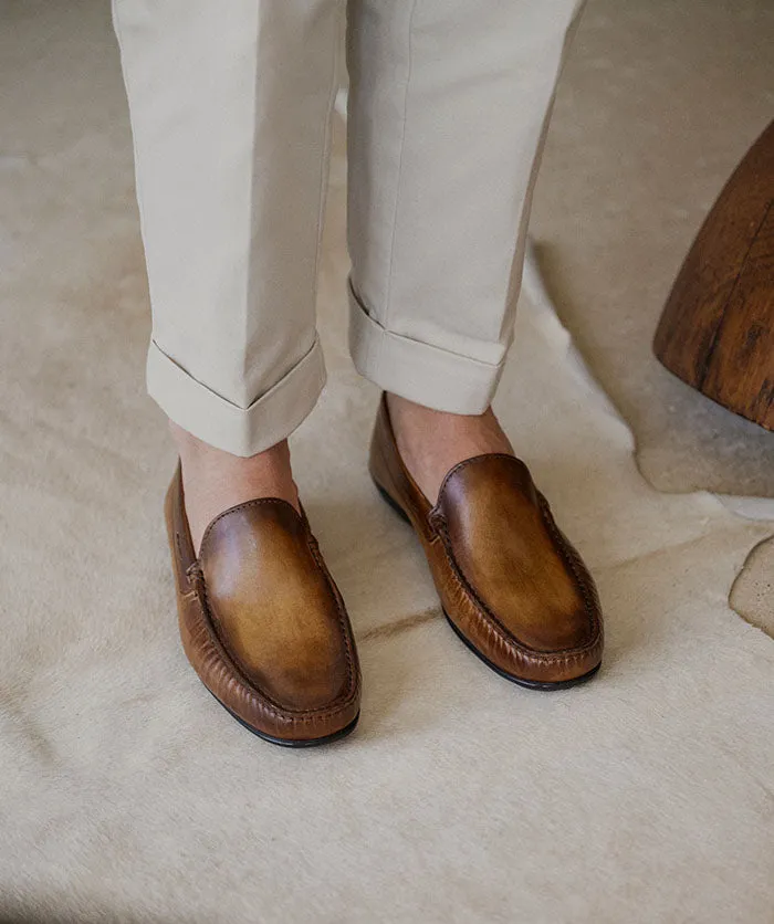 Mocassin LUCA Gold Patin Summer cool