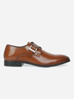 Bright Hue Collector Edition Men's Tan Round Toe Monk Formal (IX1081)