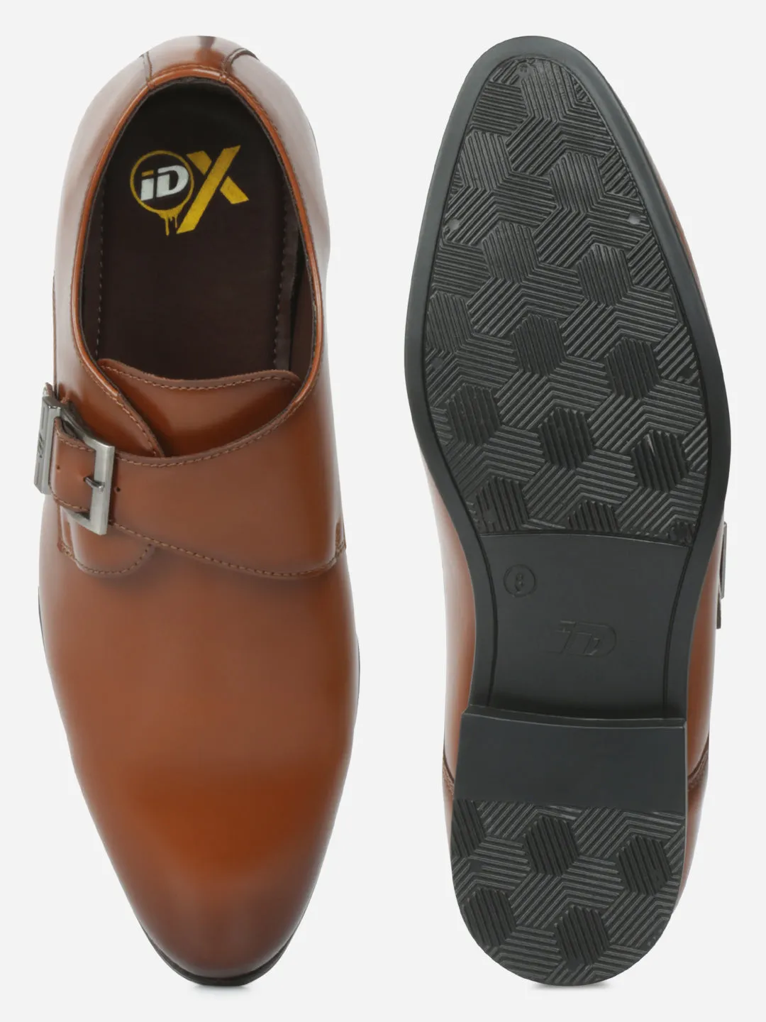 Men's Tan Round Toe Monk Formal (IX1081) Versatile Boots