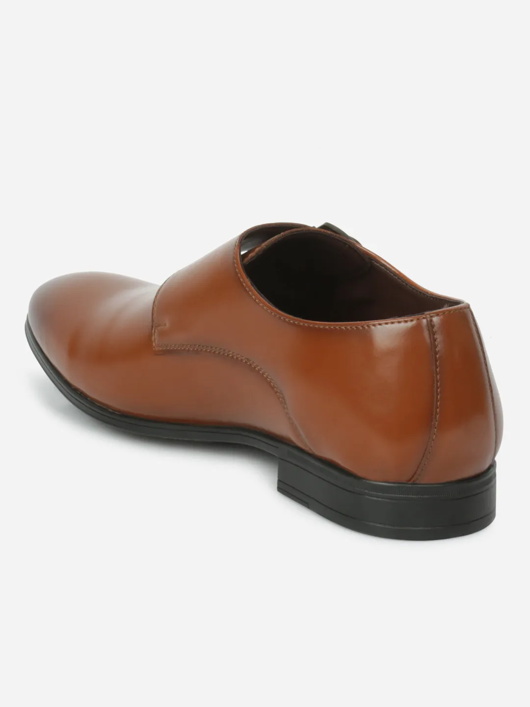 Men's Tan Round Toe Monk Formal (IX1081) Heritage Style Custom made