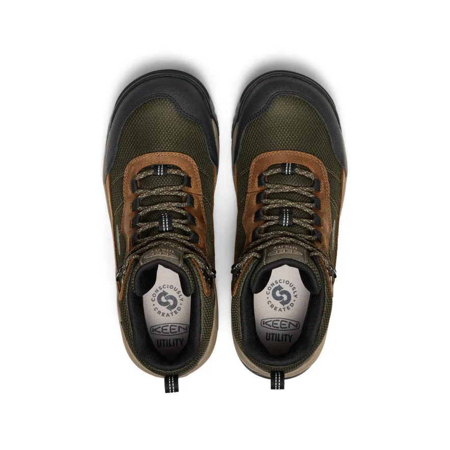 Men's Skokie Waterproof Work Boot (Soft Toe)  |  Forest Night/Black Eco Friendly Minimalist Fans