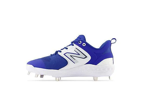 Pool Ready Skin Soft New Balance Men's Fresh Foam X 3000 V6 Metal Baseball Cleats - Royal Blue with White - L3000TB6