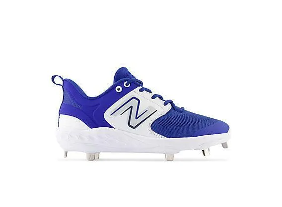 Comfort Heel Italian Glam New Balance Men's Fresh Foam X 3000 V6 Metal Baseball Cleats - Royal Blue with White - L3000TB6