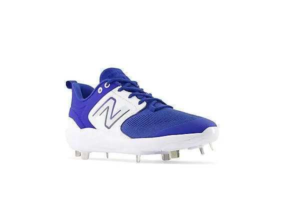 Durable Build Trail Running New Balance Men's Fresh Foam X 3000 V6 Metal Baseball Cleats - Royal Blue with White - L3000TB6