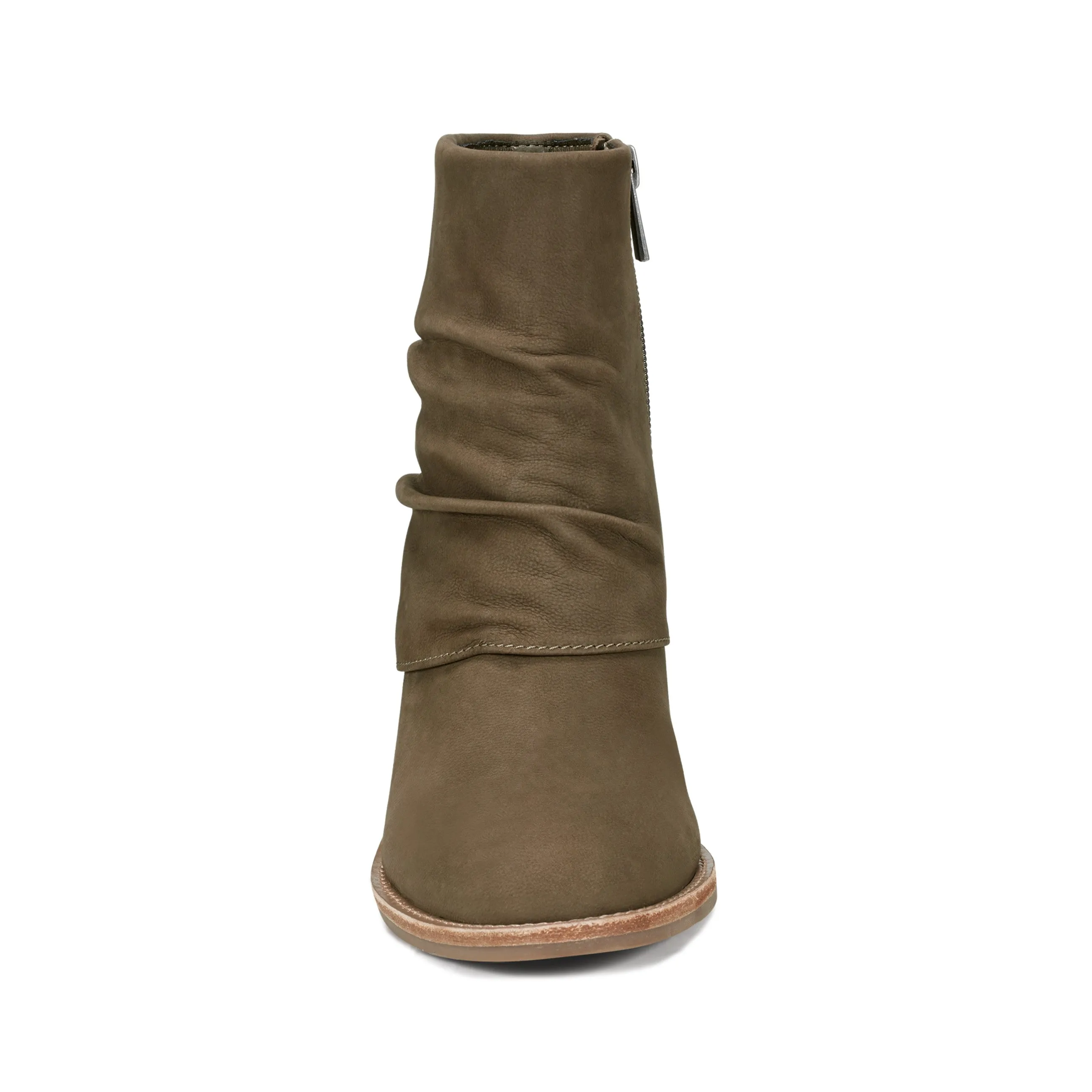 Soul Step Savvy Block Heel Ruched Casual Booties
