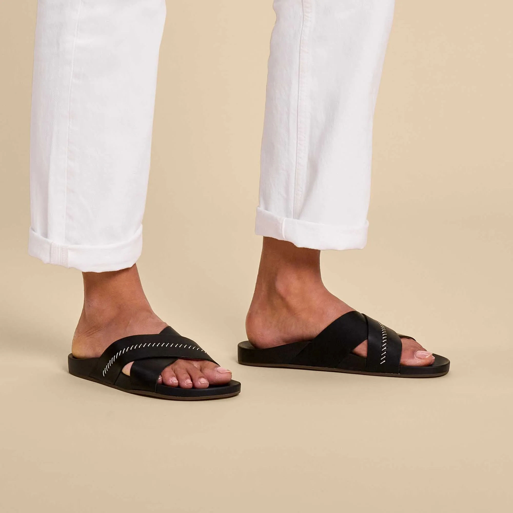 Relaxed Beach Shoes Kpea Olu - Black
