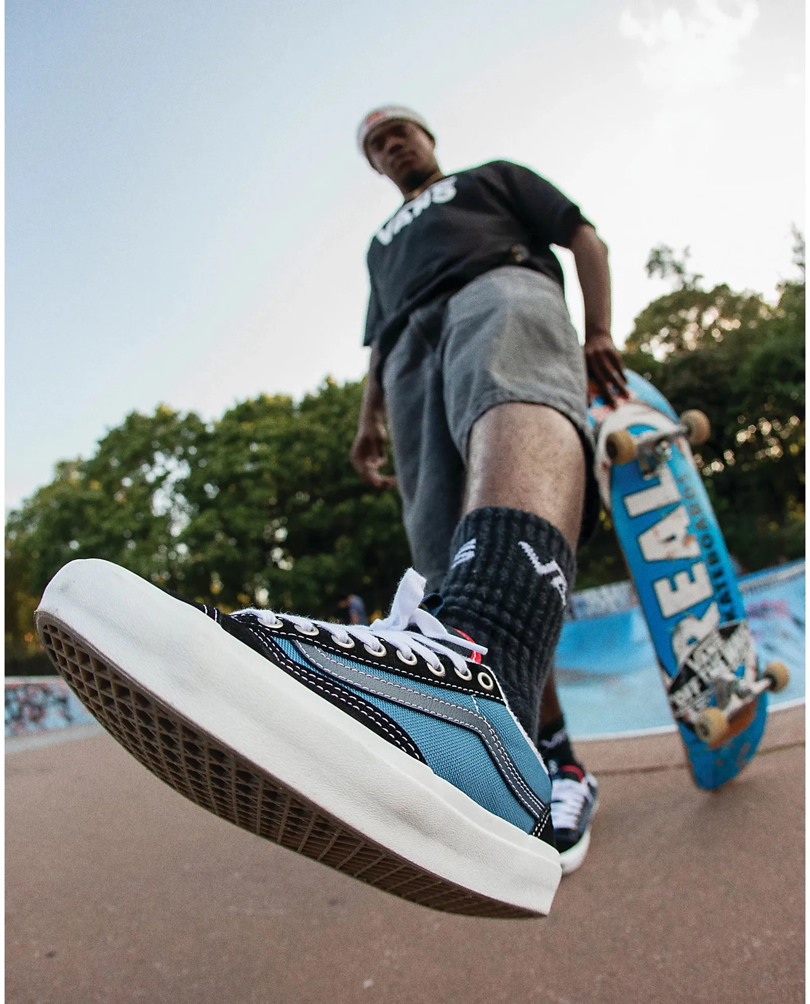 Water Edge Dad Style Vans Skate Old Skool 36  Black/STV Navy