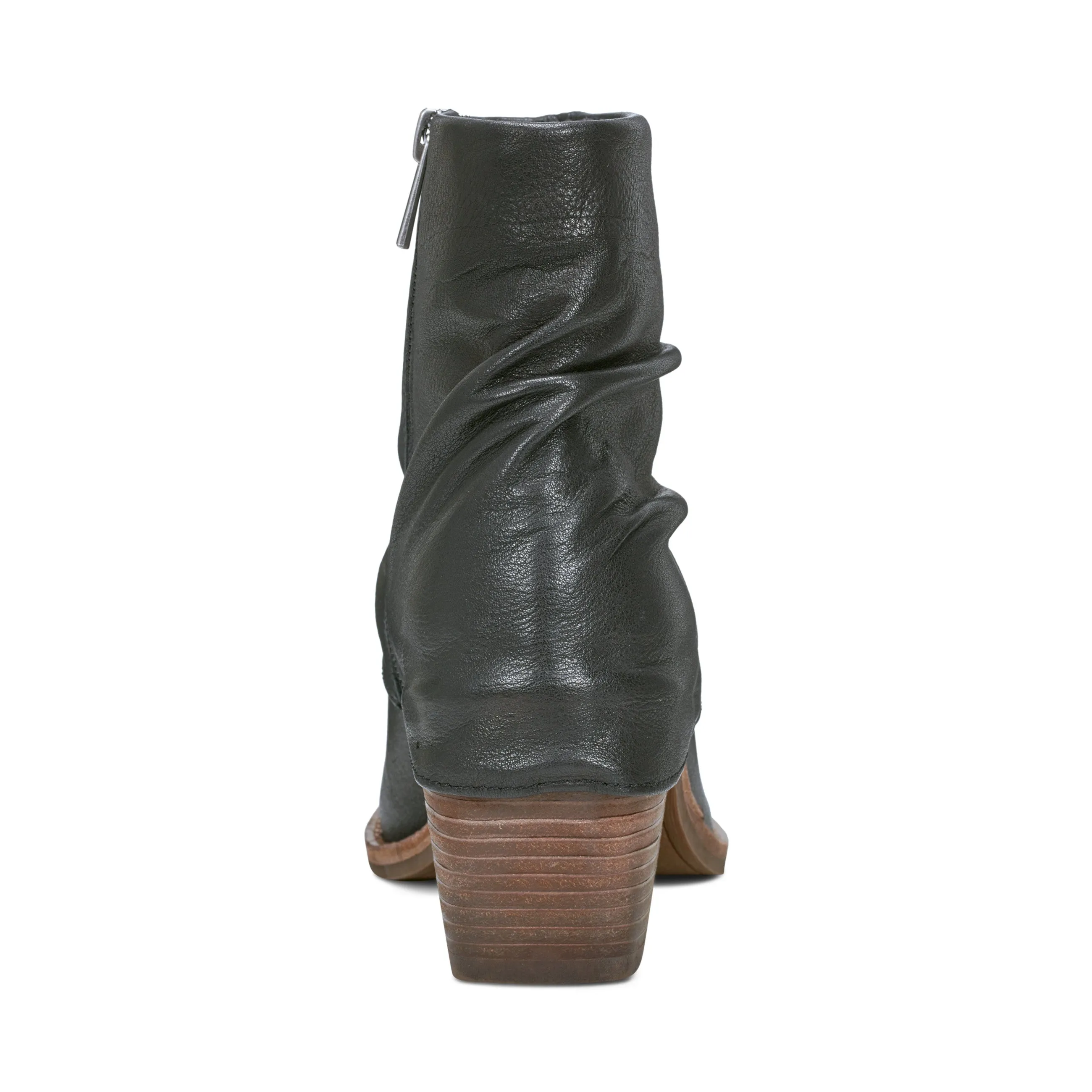 Savvy Block Heel Ruched Casual Booties Fitness Vibe Busy Path