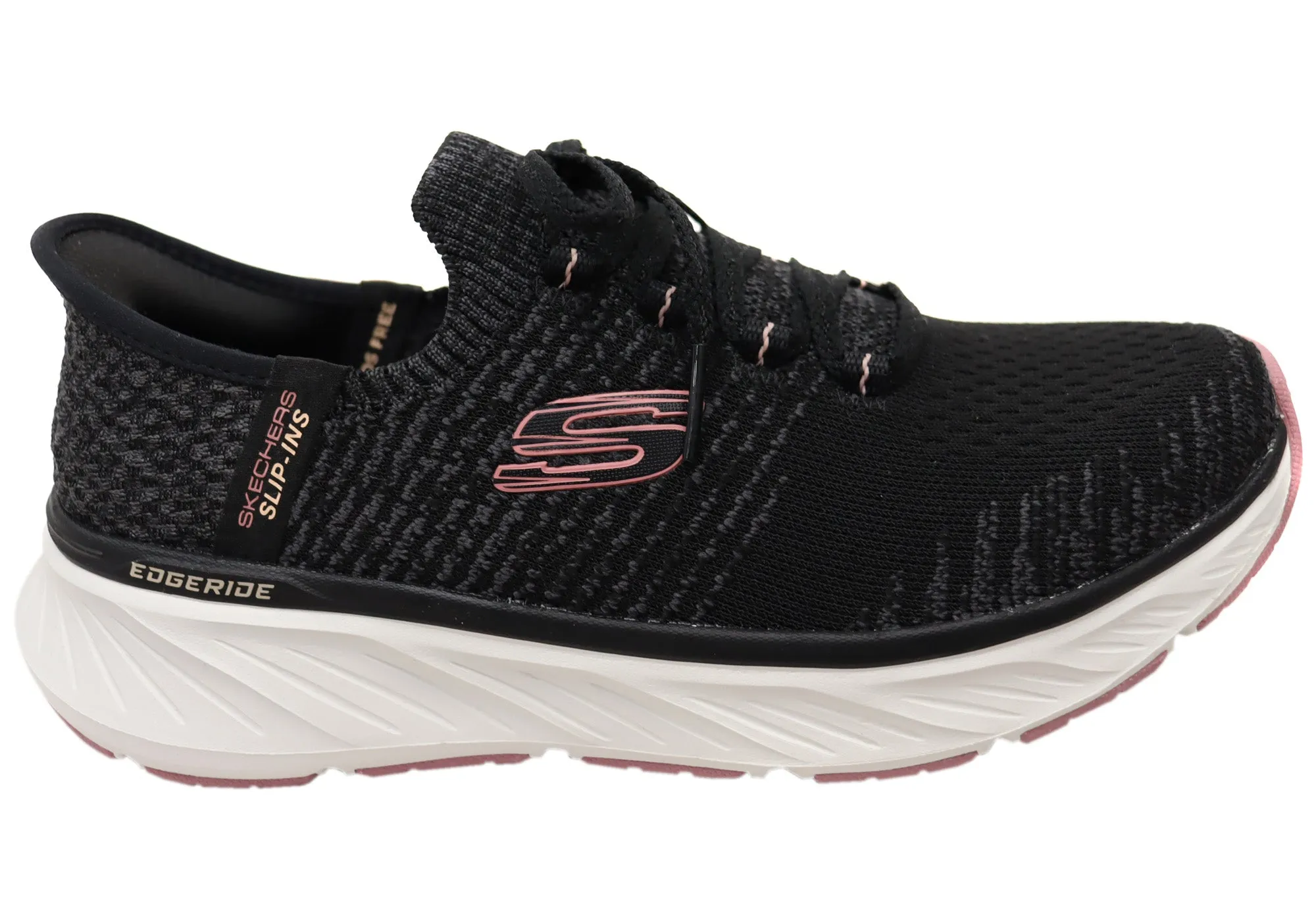 Skechers Womens Slip Ins Relaxed Fit Edgeride Comfortable Shoes Comfy lining