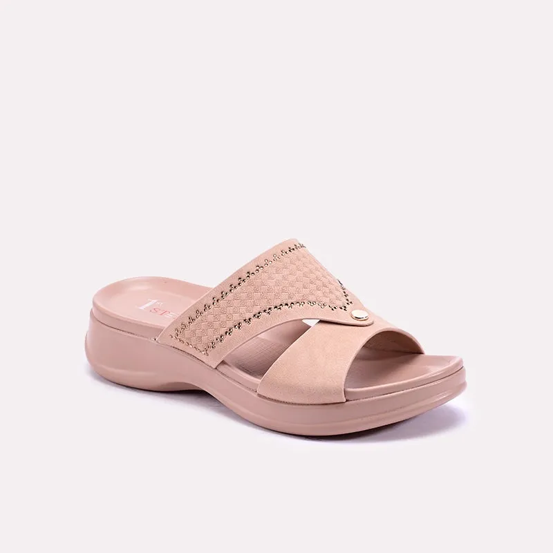 velcro Bounce Edge Josette Pink Chunky Casual Slippers 0412742