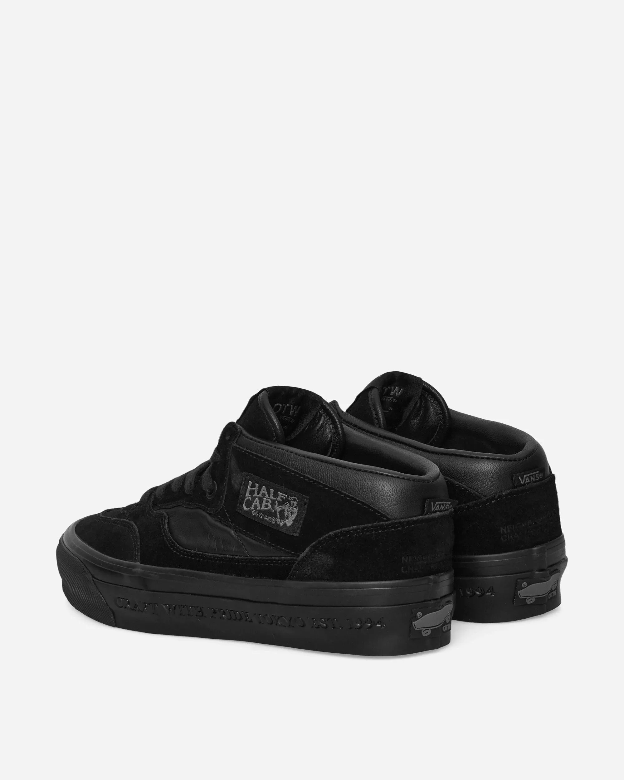 Neighborhood Half Cab 33 Sneakers Black Rubber Sole Runway Glow